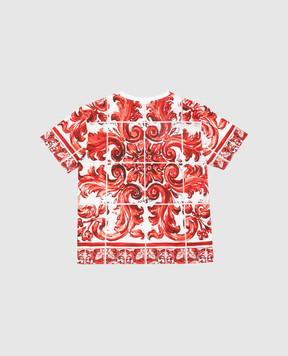 Dolce&Gabbana Children's T-shirt with branded print L4JTHVII7KX814