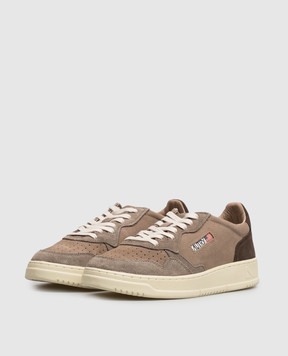 AUTRY Medalist brown suede sneakers AULMTS41