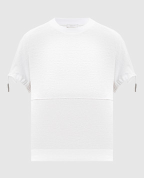 Peserico White linen t-shirt S06431J02707B