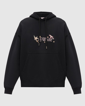 Off-White Black hoodie with Dream Arrow print 44MBB085Z26F003