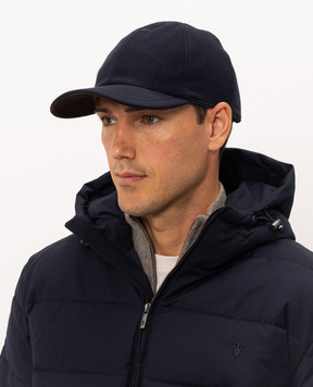 Doriani Cashmere Blue wool cap 191T125T125