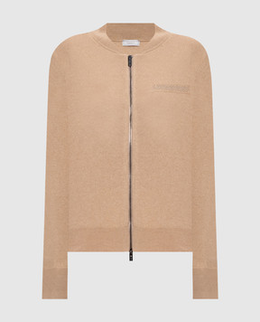 Peserico Beige cardigan made of wool, silk and cashmere S99380F129283D