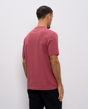 Brunello Cucinelli Red T-shirt with logo print M0B138440