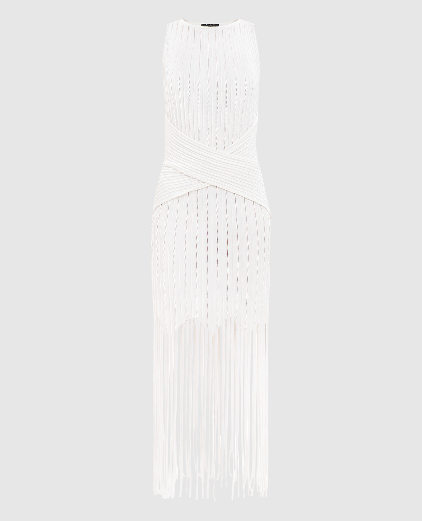 Ivory dress with fringe