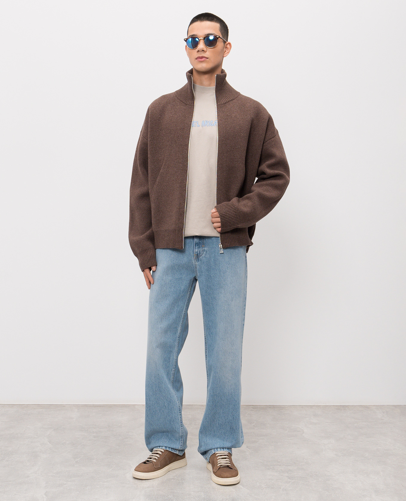 

Bale beige T-shirt with logo print Axel Arigato