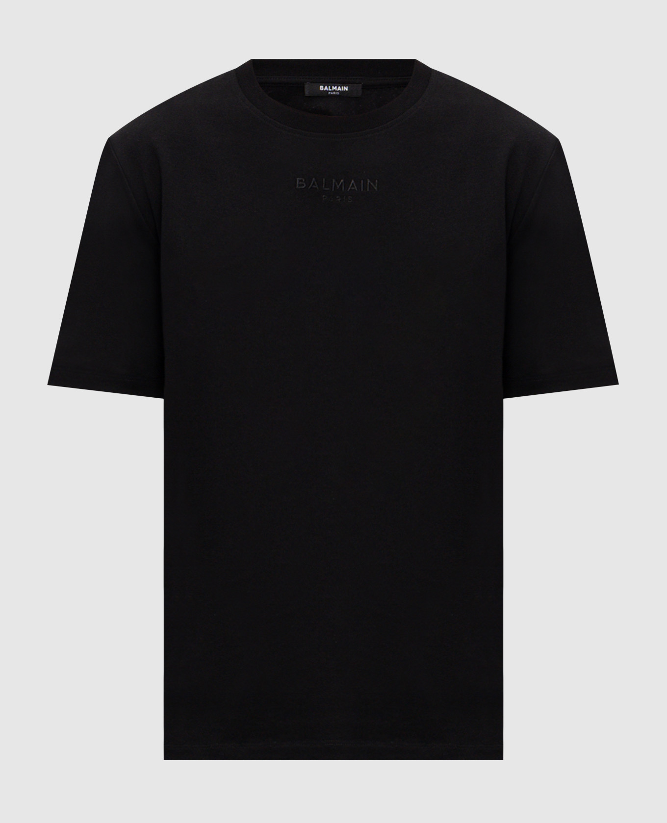 Black T-shirt with embroidered logo