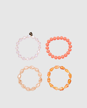 Dolman Bijoux Set of bracelets with beads 33754