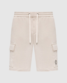 Peserico Beige cargo shorts with emblem R54233J0Q703825