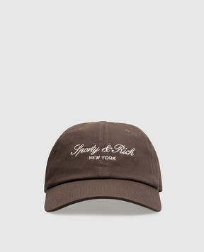 Sporty & Rich Brown cap with logo embroidery AC04083232BR03m