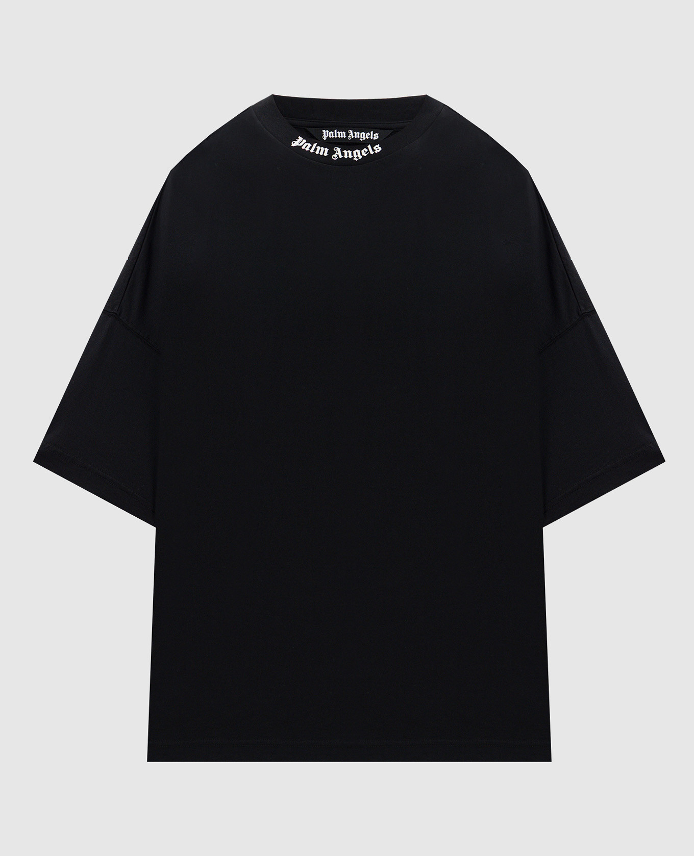 Black T-shirt with contrast logo