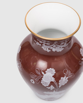 Ginori 1735 Brown porcelain vase MING 016RG02FG6132LX0250