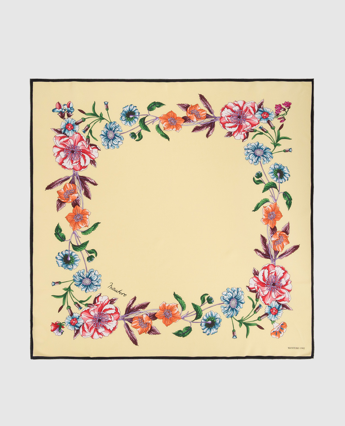 

Lanai Bay Yellow Silk Scarf MANTERO 1902