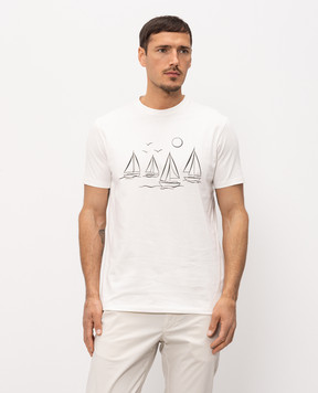 Florentino White T-shirt with print 126763610659