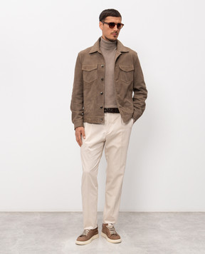 Peserico Brown suede jacket R52264C03CC550