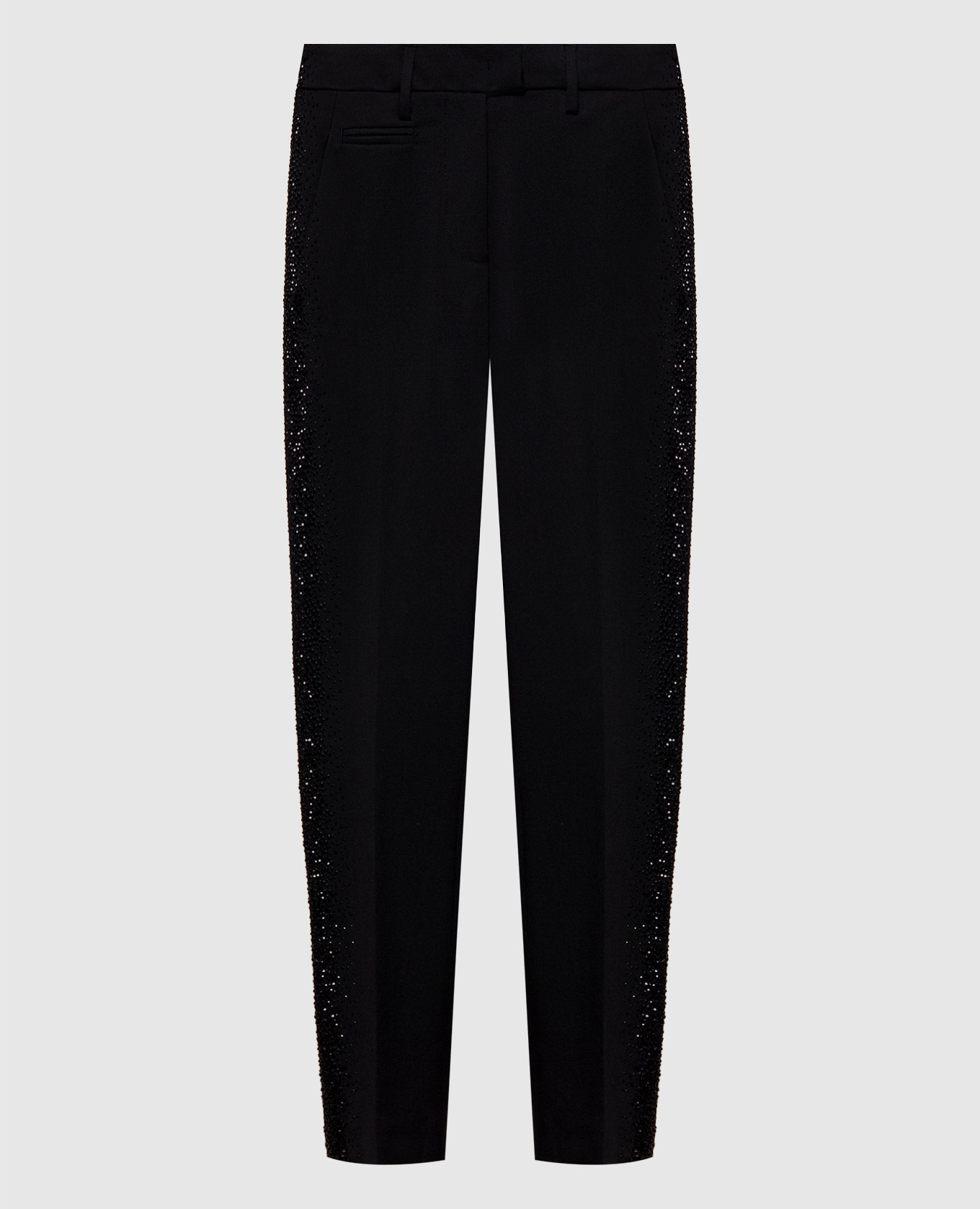 Schwarze Hose mit Kristallen