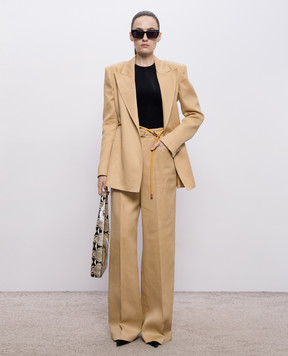 Gabriela Hearst Erona brown linen jacket 2265078ALI010