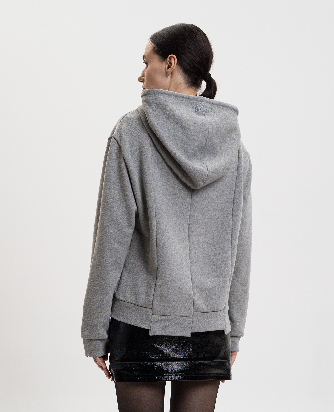 

Grey hoodie with logo Vetements