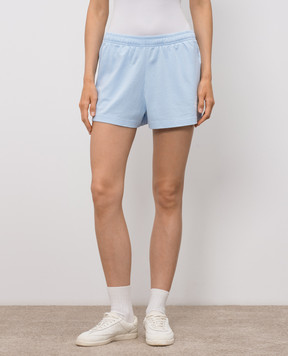 Sporty & Rich NY Crest Disco Blue Shorts SH037710243BL90