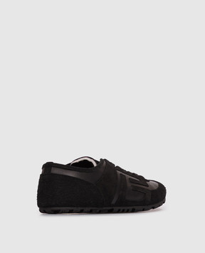 Balmain Black suede Racer sneakers GM1VI410LTNA