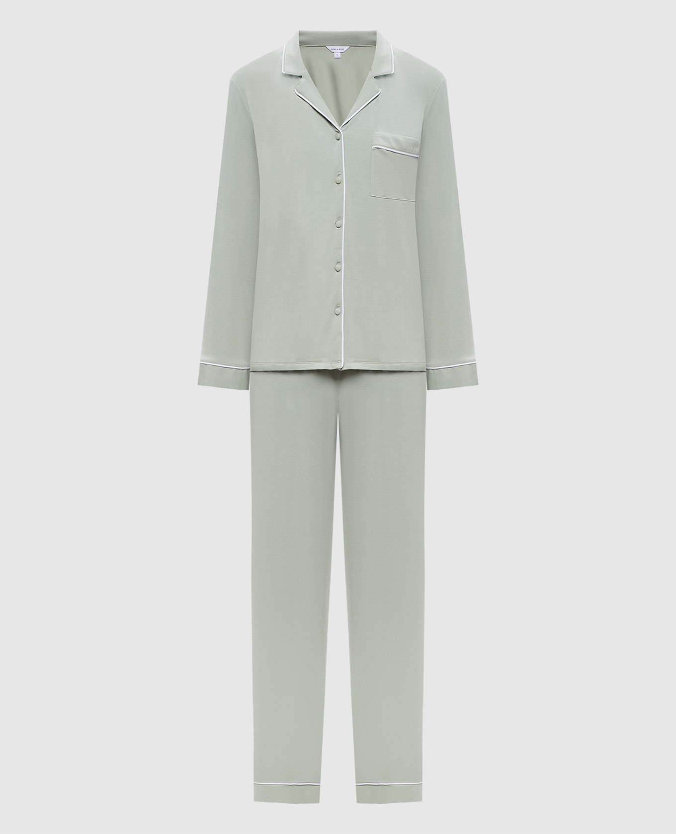 Green pajamas with edging