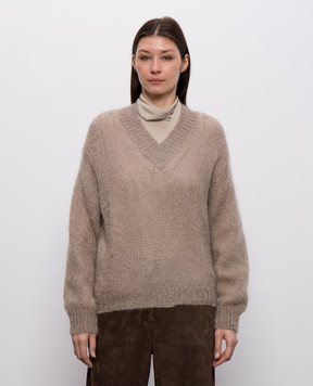 Brunello Cucinelli Beige wool pullover MLC349302P