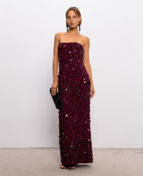 Simkhai Serafina burgundy sequin dress 4261249M