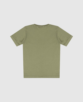 Stone Island Children's green T-shirt with logo patch L2S162100003S00471012