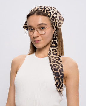 Ermanno Scervino Animal print scarf D483V501YLI