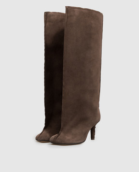 Maison Margiela MM6 Brown suede boots S59WW0123P6385