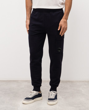 C.P. Company Blue joggers with patch MSP717A005086W