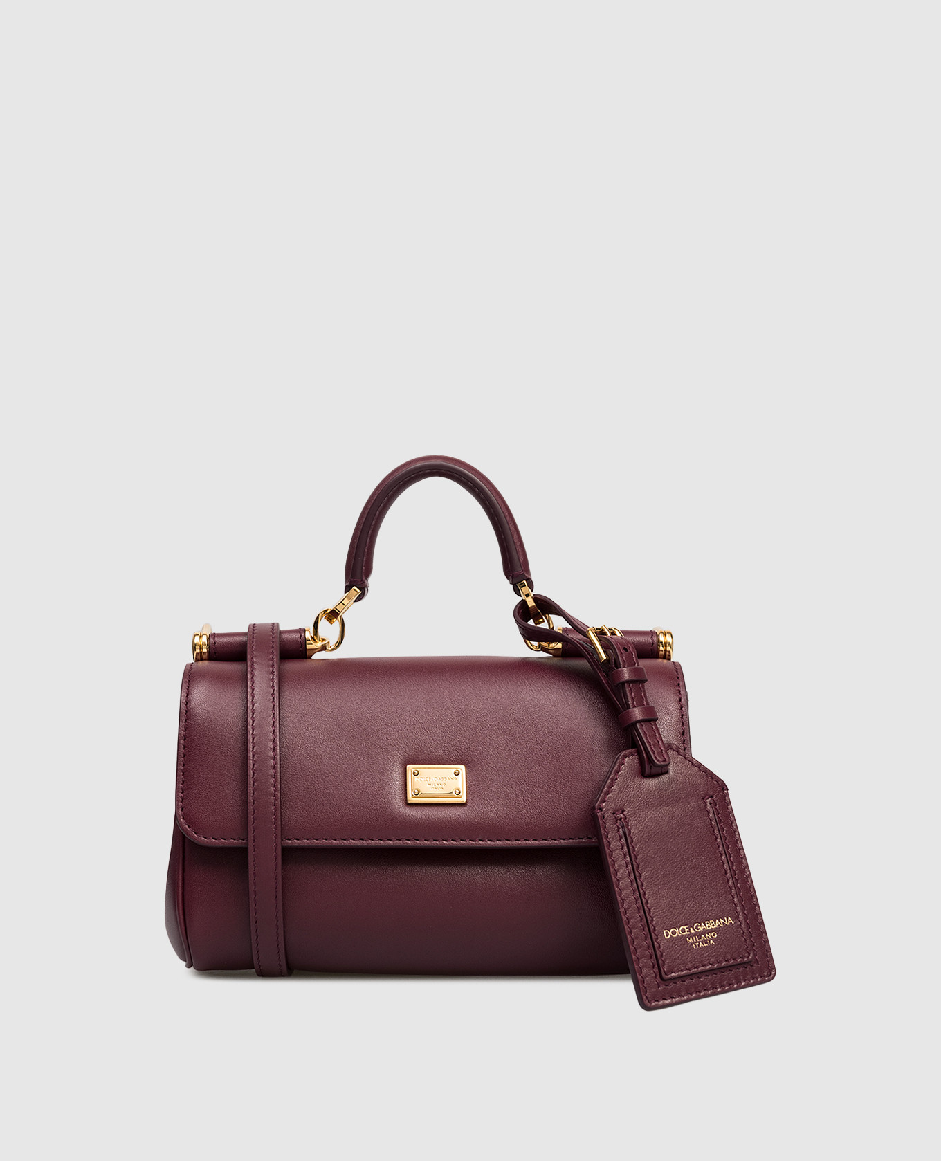 

Burgundy leather bag My Sicily Dolce&Gabbana