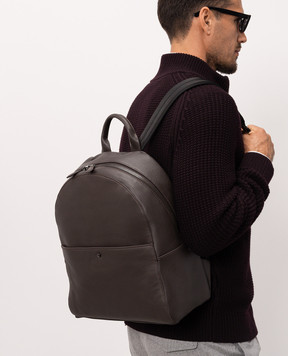Gianni Chiarini Brown leather backpack ZNUB20635GRNCRV