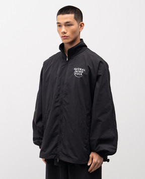Vetements Black jacket with contrast embroidery ME76GJ121B