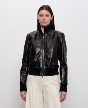 Brunello Cucinelli Black leather jacket MPNMO7483P