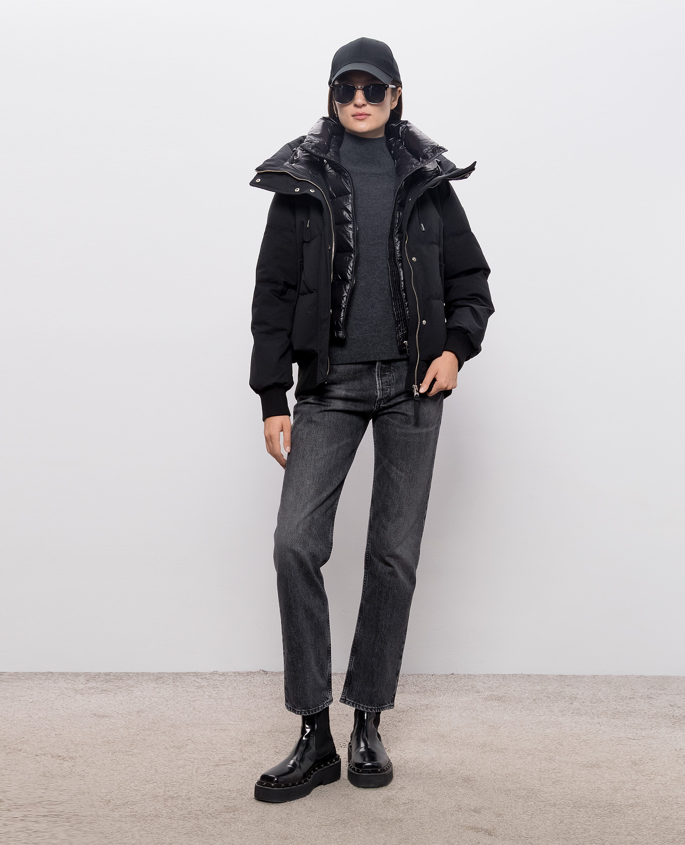 Gray ZARINA golf jacket made of wool and cashmere Max Mara Weekend 2
