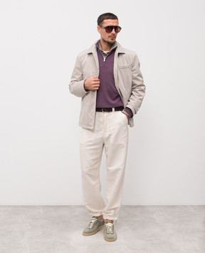 Brunello Cucinelli Beige linen pants MH255S2470