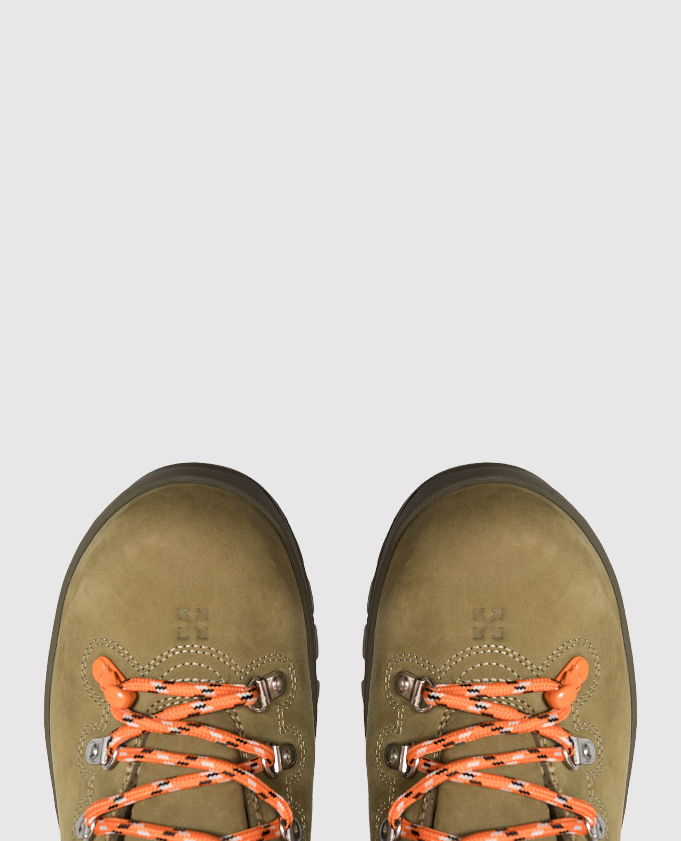 Khaki nubuck hiking boots Off-White 4