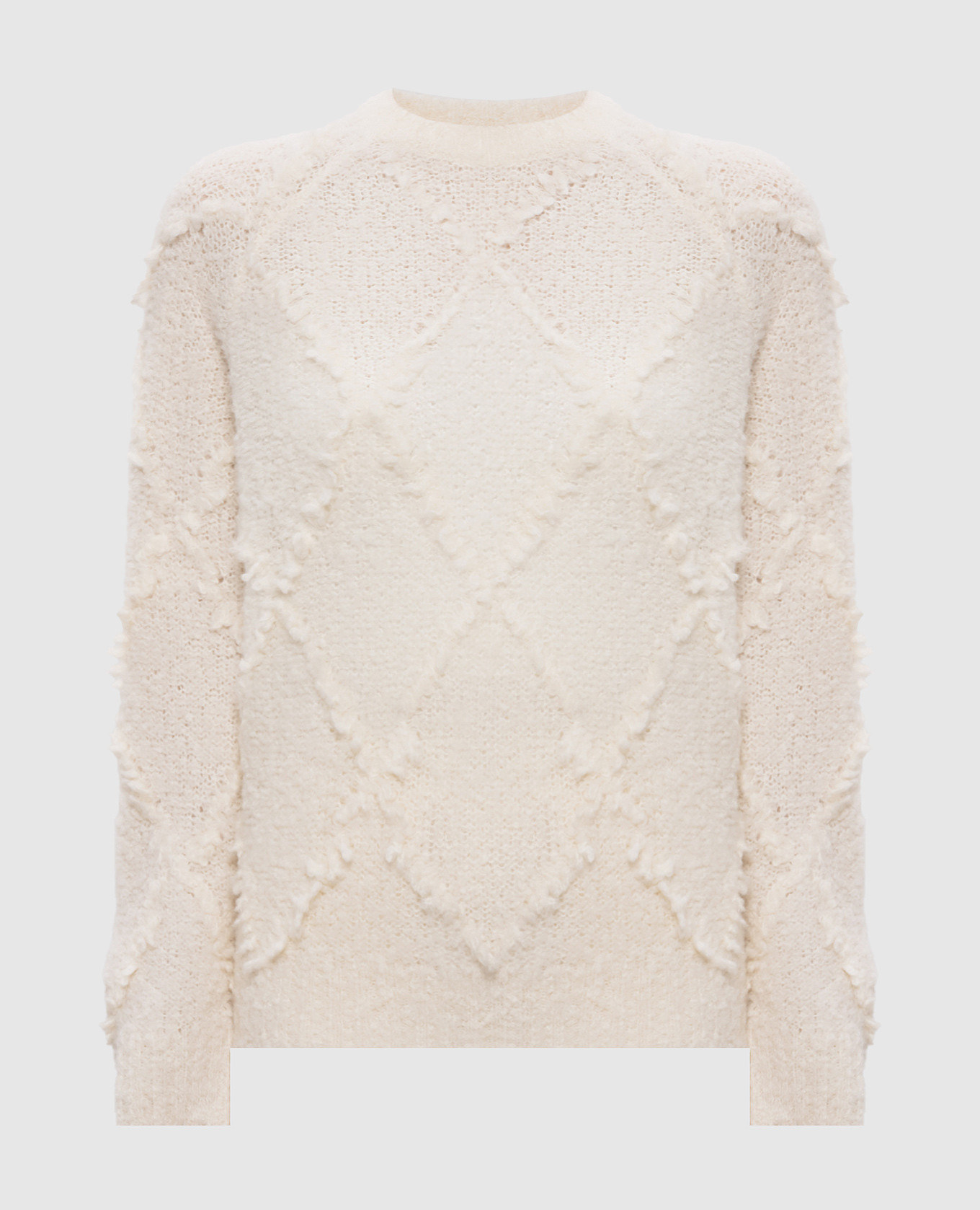 

White alpaca wool sweater Ballantyne