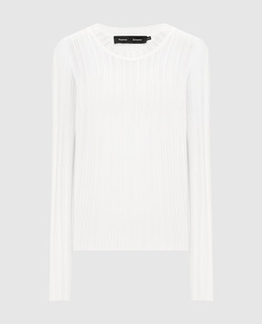 PROENZA SCHOULER Fedda white ribbed wool jumper R2617314KY415