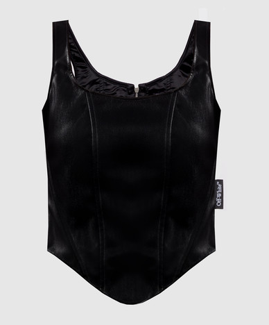 Zwarte top