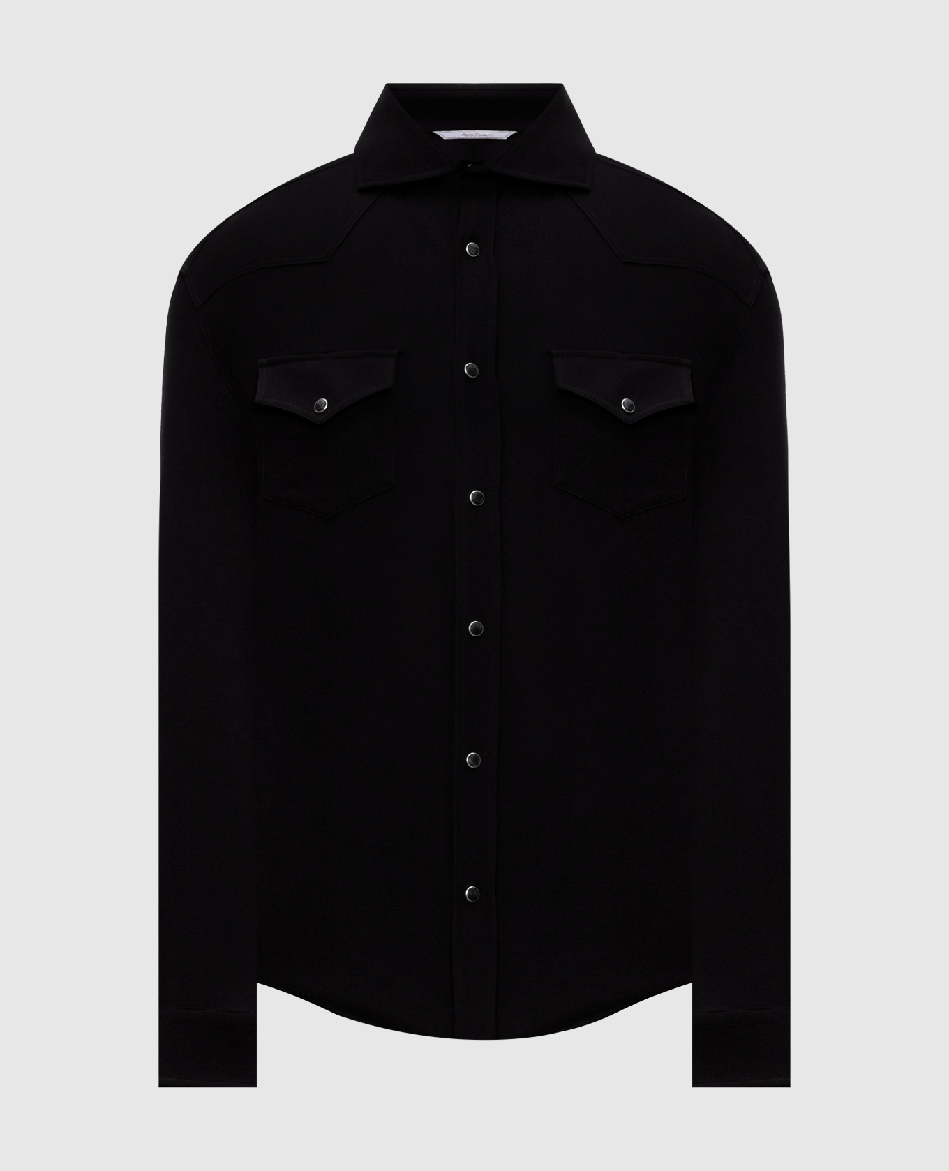 Black wool shirt