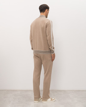 Bertolo Cashmere Beige tracksuit with emblem 9020870019659020880019