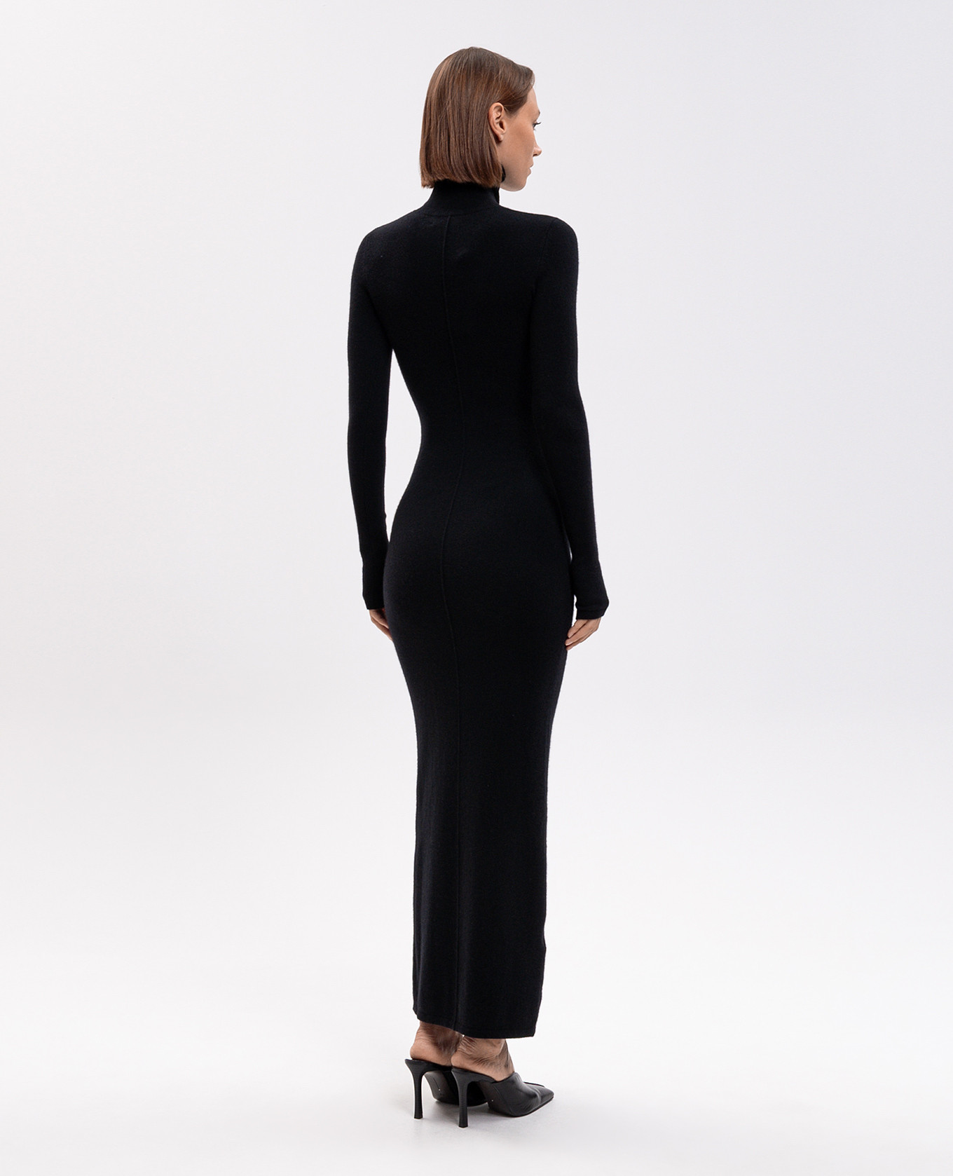 Black cashmere dress Jacob Lee 4