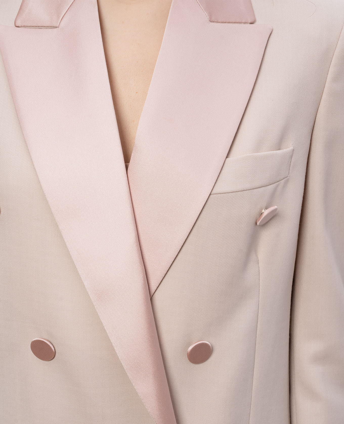 

Pink double-breasted jacket with wool Dondup