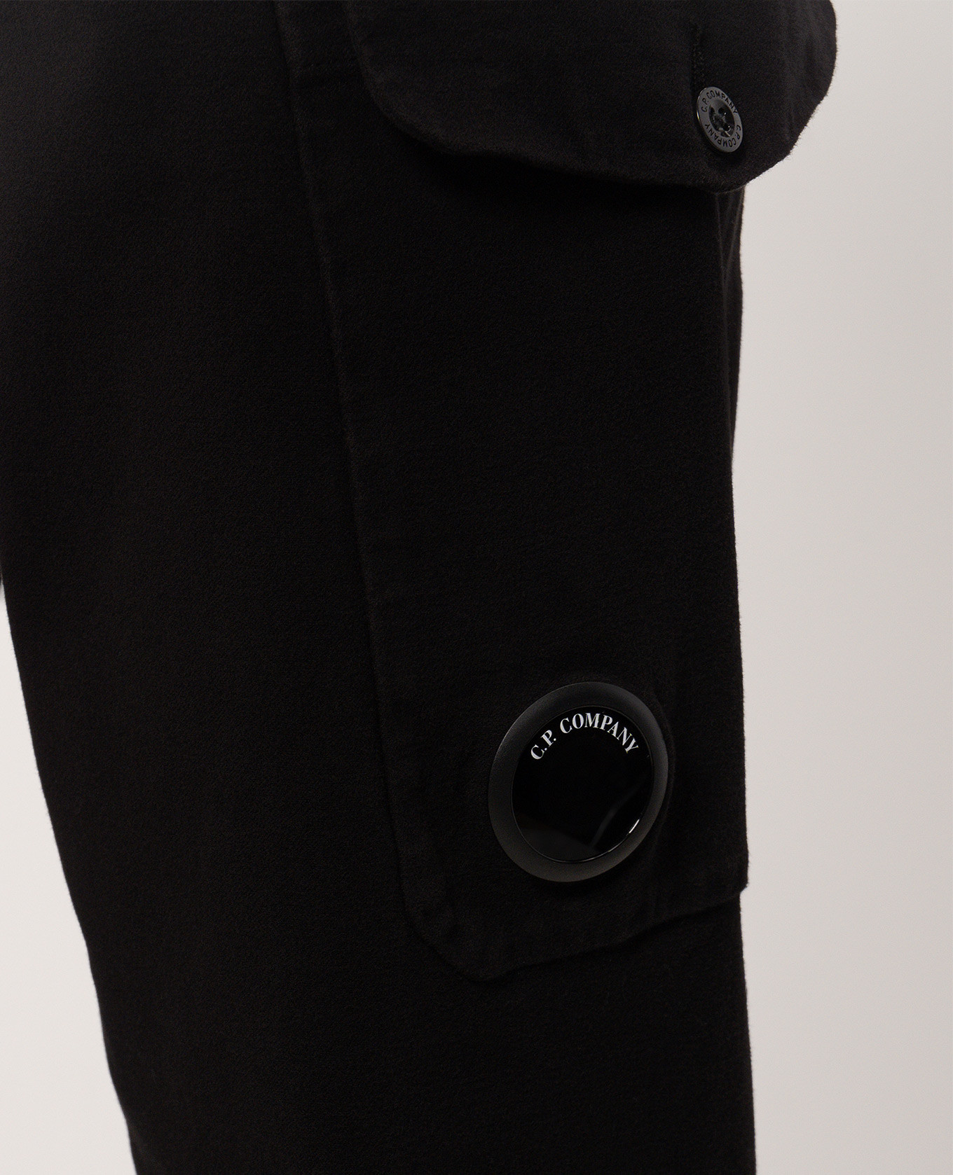 Black pants with logo patch C.P. Company 5