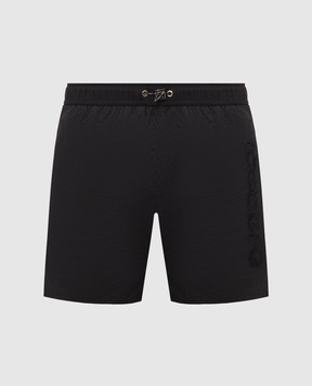 Iceberg Black swim shorts with logo embroidery ICE26MBM07