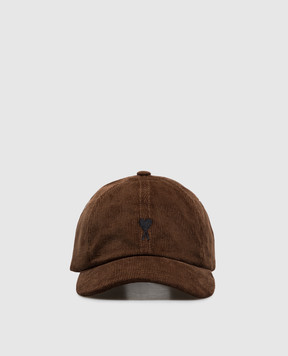 Ami Paris Brown velvet cap UCP265CO0089w