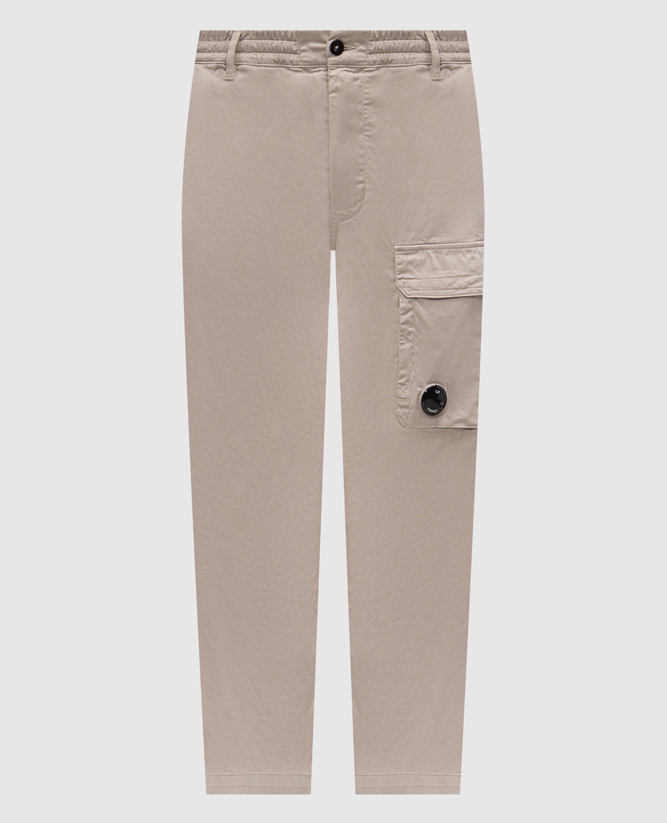 Gray pants with a patch