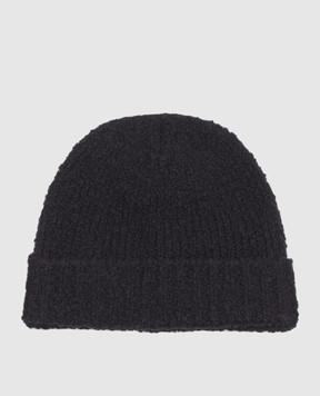 Stone Island Children's navy blue hat with logo patch L2S16N100001S0M22