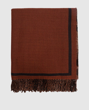 Etro Reversible wool plaid with emblem UKCA0004AL295